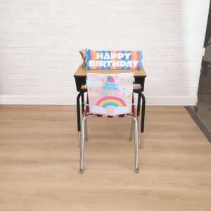 Class Rules! Rainbow Cupcake Birthday Desk Kit by B2C™