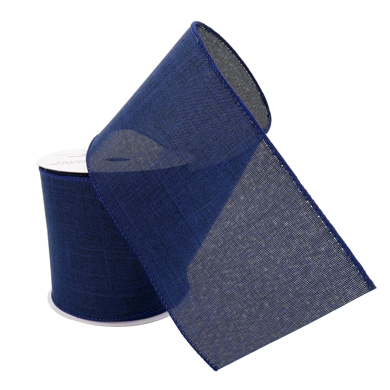 4" x 18ft. Faux Linen Wired Ribbon by Celebrate It™ Décor - Image 3
