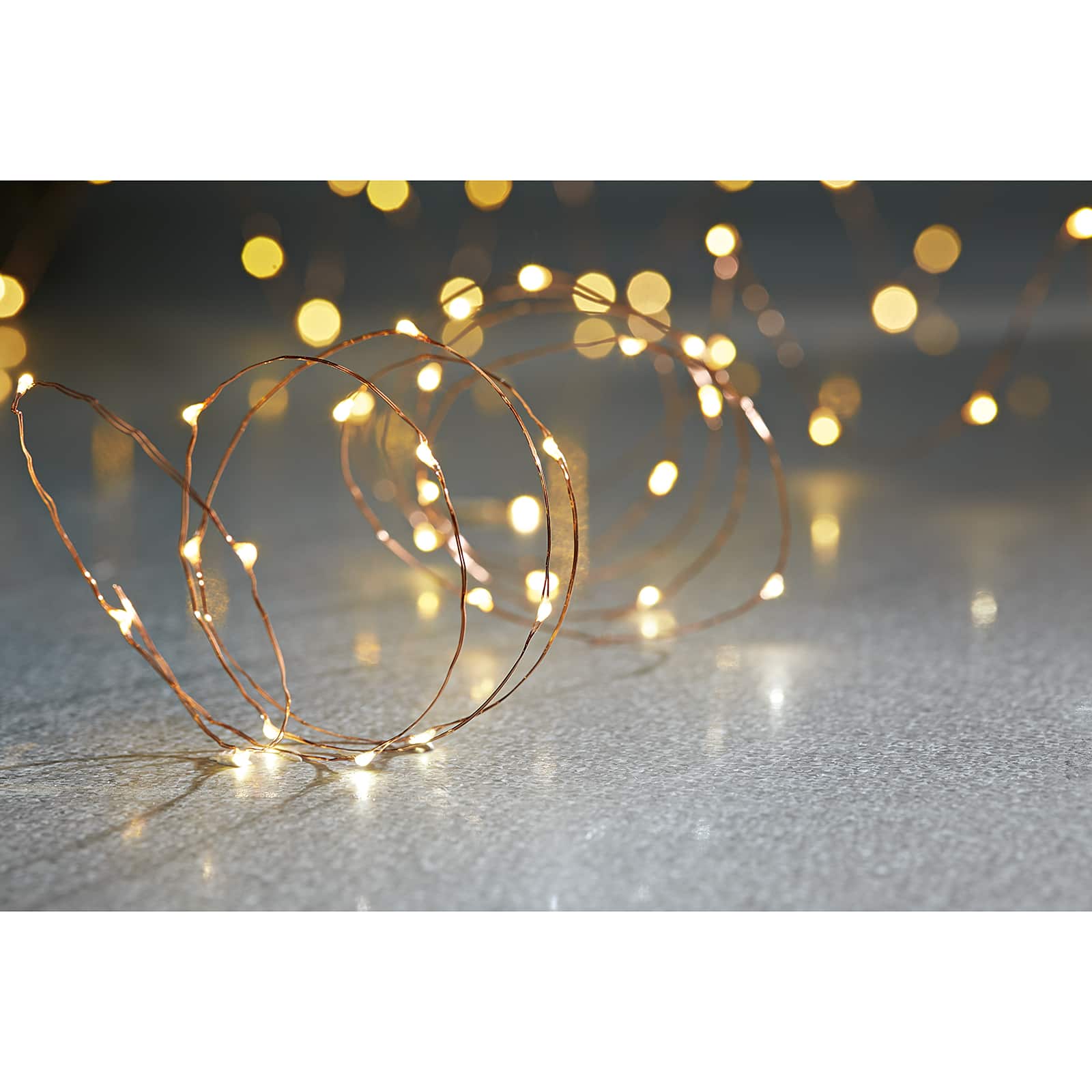 40ct. Warm White Copper Wire LED String Lights by Ashland® - Image 2