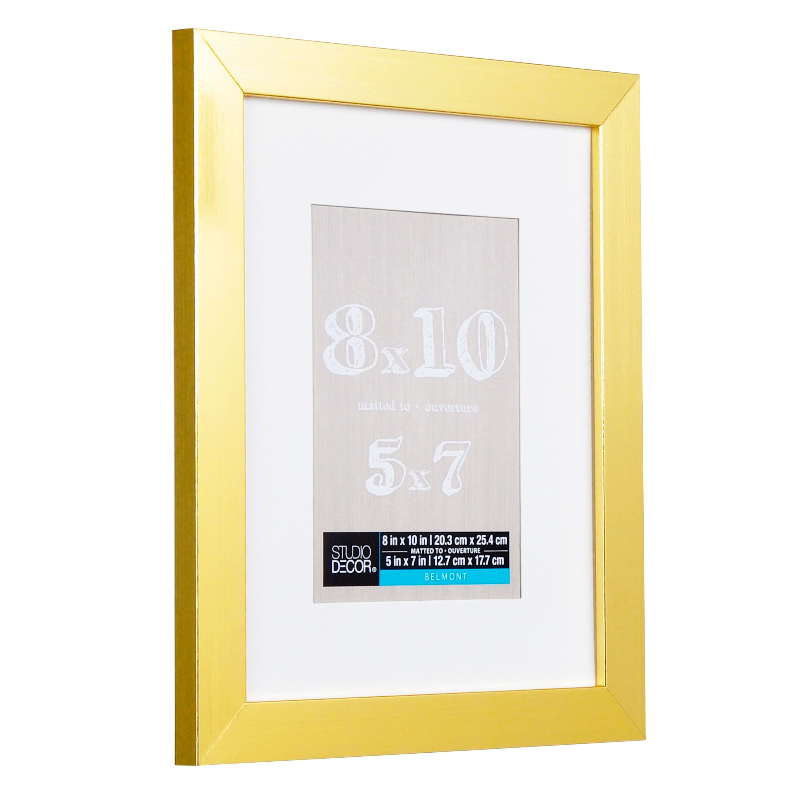 Gold Metallic Belmont Frame with Mat by Studio Décor® - Image 3