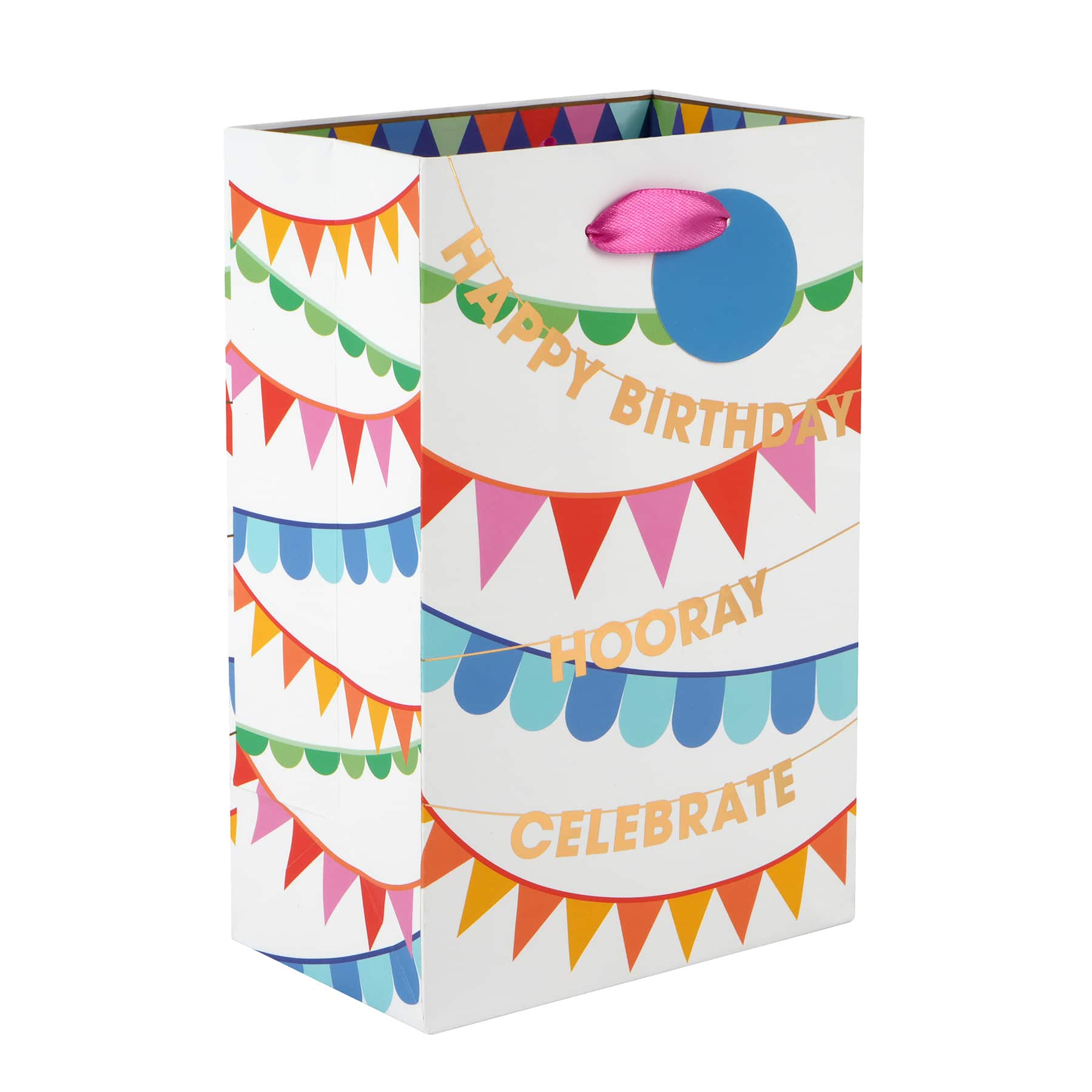 8.5" Happy Birthday Banner Boutique Gift Bag by Celebrate It™ - Image 2